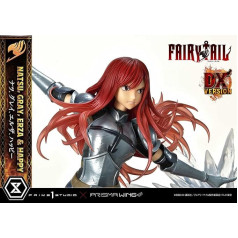 Prime 1 Studio Fairy Tail - Natsu Grey Erza Happy - Statuete luksusa versija 1/7 57 cm