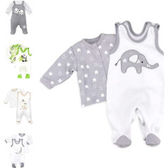 Bērnu saldumi Unisex komplekts no 2 Baby Romper un krekliņš meitenēm un zēniem / Bērnu apģērbu komplekts no organiskās kokvilnas jaundzimušajiem un maziem bērniem dažādos izmēros - 56