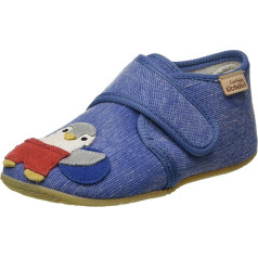 Living Kitzbühel Boys' Velcro Shoes Polar Bear & Penguin Recycled Cotton Slippers