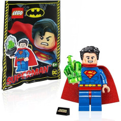 LEGO DC Super Heroes Минифигурка - Супермен (с криптонитом и подставкой) 76096