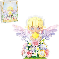 Oichy Celtniecības klucīši Adorable Flower Angel in Macaron Colour Celtniecības rotaļlieta Pārvietojami celtniecības komplekti ar figūru kvalitāti dekorēšanai un dāvanām (2310 gab.)