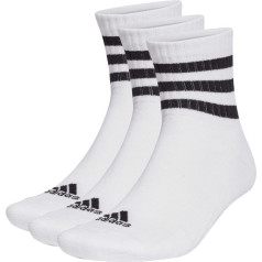 3-Stripes Cushioned Sportswear Mid-Cut Socks 3P HT3456 / 37-39