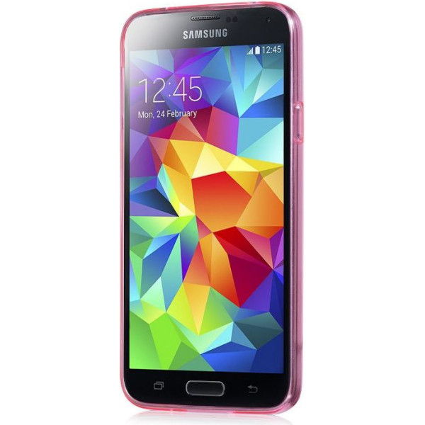 Samsung G900 Galaxy S5 Light series TPU HS-T003 Rose Red