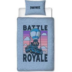 Rakstzīmju pasaule Fortnite Oficiālais Battle Royale vienvietīga sega Cover Set atgriezenisks divpusējs ietver atbilstošu spilvendrānas vienvietīga gultas komplekts kokvilnas polimērs