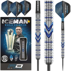 RED DRAGON Gerwyn Price Iceman Midnight Edition Premium volframa šautriņu komplekts ar lidojumiem un vārpstām