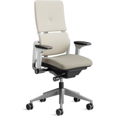 Steelcase Please Ergonomisks biroja grozāms krēsls ar regulējamu jostas balsta augstumu Truffle