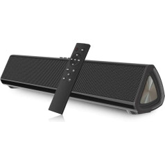 Kompakts skaņu panelis TV datoram, pārnēsājams vadu un bezvadu Bluetooth 5.0 TV stereo skaļrunis Soundbar Mājas kinozāles surround skaņas sistēma Optiskais/koaksiālais/RCA savienojums, PC Notebook viedtālrunis