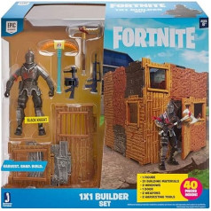 Fortnite FNT0048 1x1 konstruktora komplekts ar rotaļu figūriņu, Melnais bruņinieks, 1. sērija, dažādas krāsas