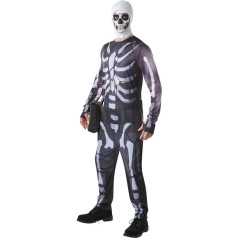 Rubie's Oficiālais Fortnite Skull Trooper tērps spēļu āda Unisex Tween Adult