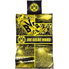 Borussia Dortmund Vīriešu BVB Flannelette gultasveļa Dzeltena Siena