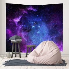 Гобелен BCKAKQA Galaxy, висит на стене, психоделическая вселенная, космический гобелен, синий, фиолетовый, черный, триппи гобелен для спальни, общ