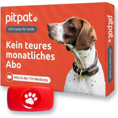 PitPat GPS izsekotājs suņiem, nav nepieciešams abonements, piemērots visiem suņiem un piemērots visām apkaklēm, vieds aktivitātes izsekotājs, neierobežota darbības rādiusa satelītu izsekošana