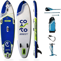 Coasto Unisex - Pieaugušo Amerigo Sup galds, zils/balts/zaļš, 10'4