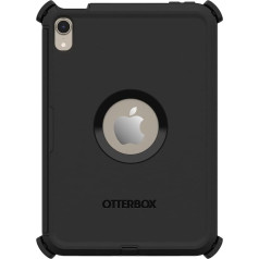 OtterBox Defender futrālis iPad Mini 8,3 collu (6. paaudze 2021), īpaši izturīgs futrālis ar iebūvētu ekrāna aizsargu, 2x militāri testēts - melns