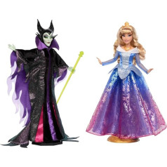 Mattel Disney Malefiz un Aurora kolekcionējamas modes lelles, kas iedvesmojušās no Disney filmas Sleeping Beauty Dāvanas bērniem un kolekcionāriem HPG10