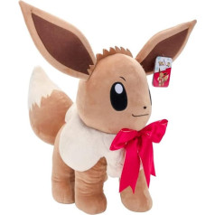 Pokemon Eevee 24 Zoll Plüschtier GameStop Exclusive | Weihnachten Limited Edition | Pokemon Plüsch Stofftier | Eevee Stofftier | Eevee Stofftier | Eevee Plüschtier für Kinder