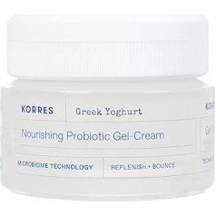 KORRES GREEK YOGHURT Barojošs probiotiskais gēla krēms normālai kombinētai sejas ādai, dermatoloģiski pārbaudīts, 40 ml