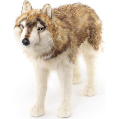 Uni-Toys - Vilks, stāvošs - 94 cm (garums) - plīša vilks, lupus - plīša rotaļlieta, rotaļlieta, piemuļķotājs