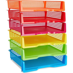 Plastmasas burtu paplātes organizators (23,3 x 34 x 7,5 cm, 6 gab., iepakojumā)