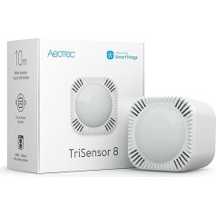 Aeotec TriSensor 8 - мультисенсор 3-в-1, движение в радиусе 10 м, температура в °C, освещенность в люкс, Z-Wave Gen8, большой радиус действия, требуется концен