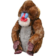 Wild Republic Artist Collection Mandrill Dāvana bērniem 38cm plīša rotaļlieta, kas pildīta no pārstrādātām ūdens pudelēm