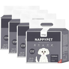 AQPET 200 x Absorbent Hygiene Mats with Activated Carbon for Dogs, Animals, Puppies, Odour Resistant 60 x 90 cm