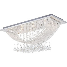 A1A9 moderna taisnstūra kristāla lustra Bridge Wave Droplet K9 Crystal griestu gaisma Flush Mount LED piekaramais apgaismojums izmērs: L70cm W25cm H29cm