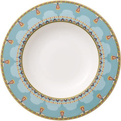 Villeroy & Boch Suppenteller der Samarkand-Kollektion, akvamarīns, 24 cm