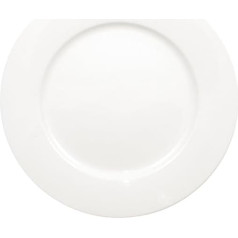 Olympia Whiteware Teller-Set mit breitem Rand, 25 cm (10 Zoll), 12 Stück, weiß, verglastes Porzellan, spülmaschinen- und mikrowellengeeignet, BS4034-zertifiziert für den Hotelgebrauch, CB481