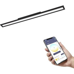 EGLO connect.z Smart Home LED griestu gaisma Salobrena-Z, L x W 120 x 10 cm, ZigBee lietotne un balss vadība, Alexa lietotne un balss vadība, regulējama gaismas krāsa (silti balta/auksti balta), aptumšojama,