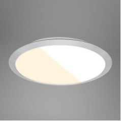 BRILONER griestu gaisma vannas istabai, griestu gaisma ar regulējamu gaismas krāsu, LED lampa, vannas istabas lampa, IP44 aizsardzība pret šļakatām, 370 x 65 mm, matēts hroms