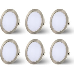 KYOTECH LED iebūvēts starmešu apgaismojums 230 V G4 LED 4 W 4000 K neitrāli balta 300 LM mēbeļu iebūvēts starmešu apgaismojums IP44 LED mēbeļu iebūvēta gaisma zem iebūves gaismas Virtuves LED caurums 54-58 mm un 20 mm plakans