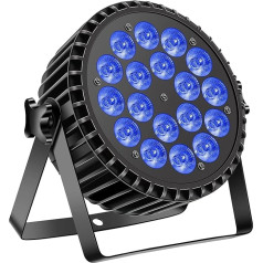 LED Par prožektors 200 W LED Par lukturis 18 LED skatuves gaisma LED Par gaisma, RGBW DMX512 disko gaismas puse Gaisma skaņa / Master Slave DJ gaisma ballītei, koncertam, Helovīnam, Ziemassvētkiem, kāzām