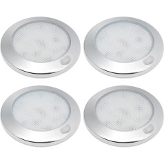 Dream lighting 12 V LED griestu gaisma Interjera apgaismojums Dimmable ar hromētu virsmu 76 mm Warm White 3000 K Pack of 4