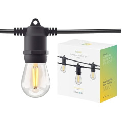 Hombli Smart Fairy Lights āra apgaismojums ar 10 spuldzītēm Dimmable Warm White Light dārza, terases, balkona dekorēšanai un kāzām Regulējams spilgtums, 2700 K, balss vadība, ūdensizturīgs IP65