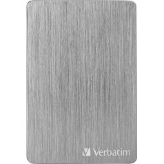 Verbatim Store 'n' Go Aluminium Slim 1TB Space Grey ārējais cietais disks USB 3.2 Gen 1 ārējais cietais disks Alumīnija cietais disks Windows un Mac OS X portatīvajam cietajam diskam USB cietais disks