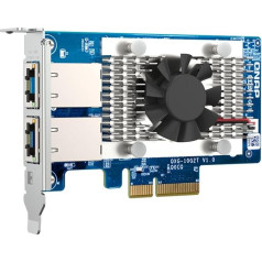 QNAP QXG-10G2T Divu portu 2X 10GbE RJ45 PCIe 3.0 x4 tīkla karte Tīkla karte