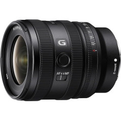 Sony FE 16-25mm f/2.8G pilnkadra platleņķa tālummaiņas objektīvs, saderīgs ar visu A7 un A6000 sēriju un ZV-E10, E-Mount (SEL1625G)