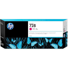 HP 728 Magenta 300 ml originalus Druckerpatrone (F9K16A) mit hoher Kapazität, HP Tinte für DesignJet T730 und T830 Großformatdrucker sowie den HP 729 DesignJet Druckkopf