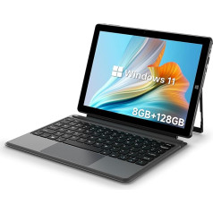 ALLDOCUBE 2-in-1 planšetdators, planšetdators ar Windows 11 tastatūru, planšetdators, 10,5 collas, Celeron N4120, 8GB RAM, 128GB SSD, FHD IPS displejs 1920x1280, 2.4G+5G WiFi, Bluetooth, C tipa, HDMI, QWERTY