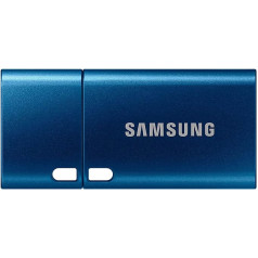 Samsung USB C Flash Drive 64GB 300MB/s Read 30MB/s Write USB 3.1 Flash Drive for Notebooks, Tablets and Smartphones, Blue, MUF-64DA/APC