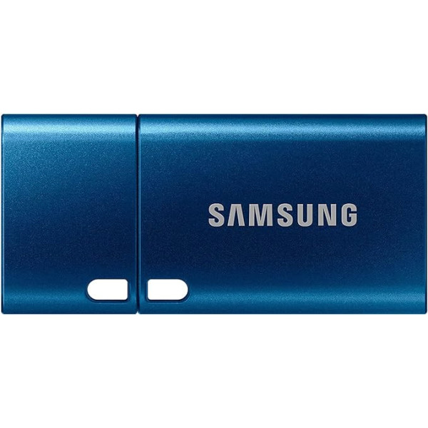 Samsung USB C Flash Drive 64GB 300MB/s Read 30MB/s Write USB 3.1 Flash Drive for Notebooks, Tablets and Smartphones, Blue, MUF-64DA/APC