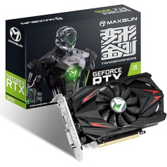 maxsun GeForce RTX 3050 6G Grafiskā karte GDDR6 Grafiskā karte GPU spēļu datoriem ITX dizains PCI Express 4.0, HDMI 2.1, DisplayPort 1.4a, DVI