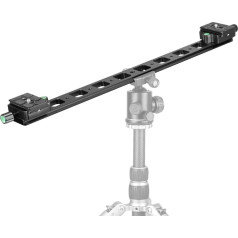 Koolehaoda 480 mm Rail Nodal Slide Double Dovetail Quick Release Plate Camera Mount saderīgs ar Arca Swiss