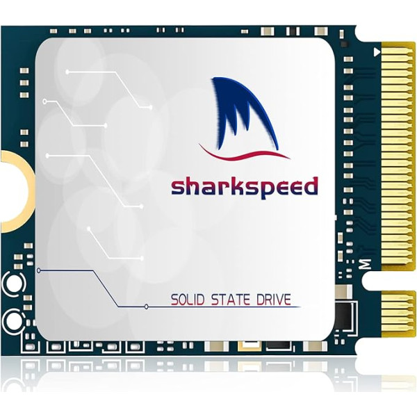 SHARKSPEED M.2 2230 SSD 256GB NVMe PCIe Gen 4.0 x4 iekšējais cietvielu disks, spēļu SSD, saderīgs ar Steam Deck Microsoft Surface Pro7+/proX/laptop3/laptop4 Ultrabook (256GB, M.2 2230 PCIe 4.0)