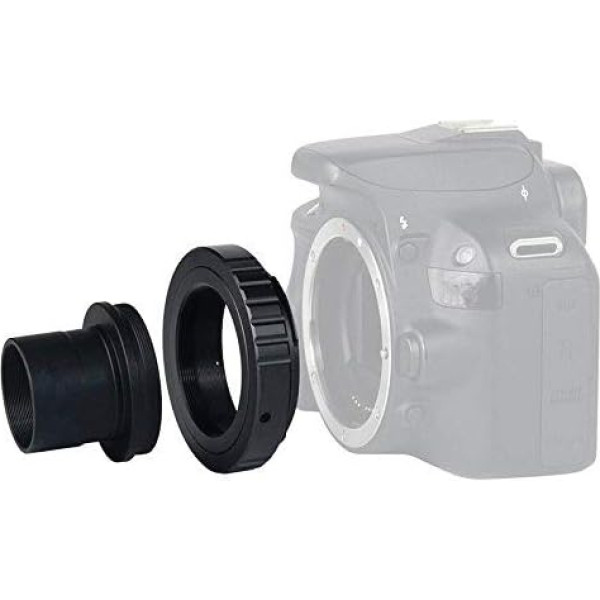 Solomark T-Ring and M42 to 1.25 Inch Telescope Adapter (T-Mount) (T-Ring with Adapter for Nikon)