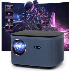 [Auto Focus/Keystone & Android] WISELAZER Tragbarer Netflix Decken-HDMI-LED-Smart-Gaming-Videoprojektor für 4K Full HD 1080P mit Bluetooth, kabellosem WiFi für das Heimkino, auch im Freien nutzbar