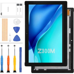 Z300M LCD ekrāna aizstājējs Asus ZenPad 10 Z300 Z300M P00C 10.1 collu LCD ekrāna skārienjūtīgā ekrāna digitalizatora pilnā stikla paneļa montāžas remonta detaļas + instrumenti (melns)