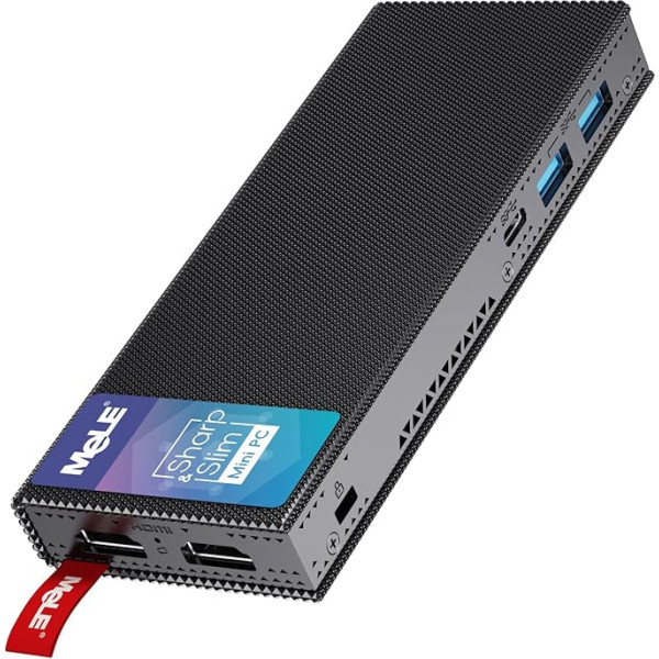 MeLE N100 Fanless PC Stick PCG02 Pro 8GB 256GB 4266MHz LPDDR4, Dual HDMI2.0, 4k 60Hz, RJ45 Gigabit Ethernet, BIOS atbloķēšana biznesa industriālajiem IOT, atbalsta Linux Windows 10