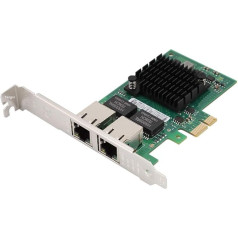 Gigabit Ethernet i350-T2 PCI-E divu portu konverģētā tīkla karte Intel i350-AM2 Chip Express X4, X8, X16 čipiem